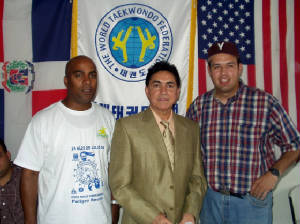 Min. Ducasse, Hon. Abreu and Coach Sanchez